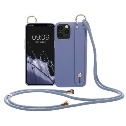 Husa Kwmobile pentru Apple iPhone 12 Pro Max, Silicon, Albastru, 55103.130