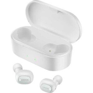 Casti True Wireless Canyon CND-TBTHS2B, Bluetooth, Milky White Casti True Wireless Canyon CND-TBTHS2B, Bluetooth, Milky White