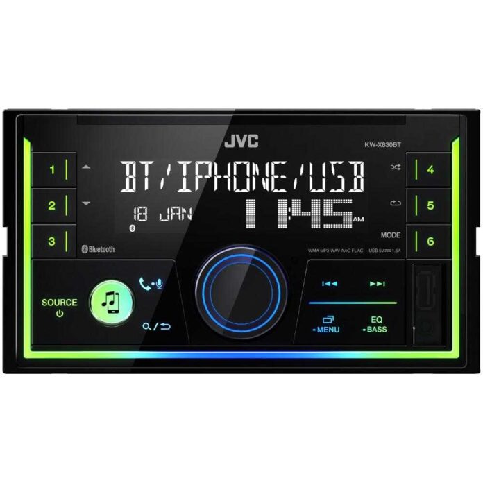 Media Player Auto JVC KW-X830BT, Bluetooth, USB, AUX