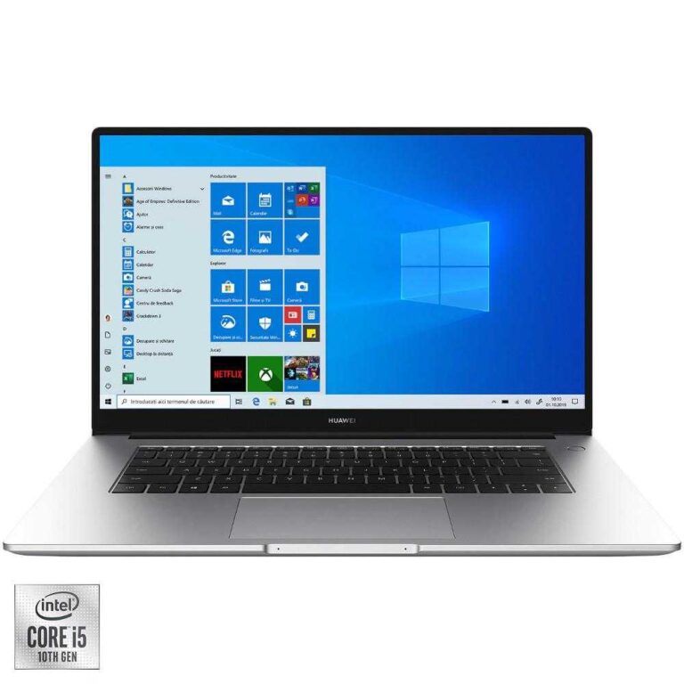 Laptop Huawei MateBook D15 2021, Intel® Core&trade; i5-10210U, 16GB DDR4, 512GB SSD, Intel® UHD Graphics, Windows 10 Home