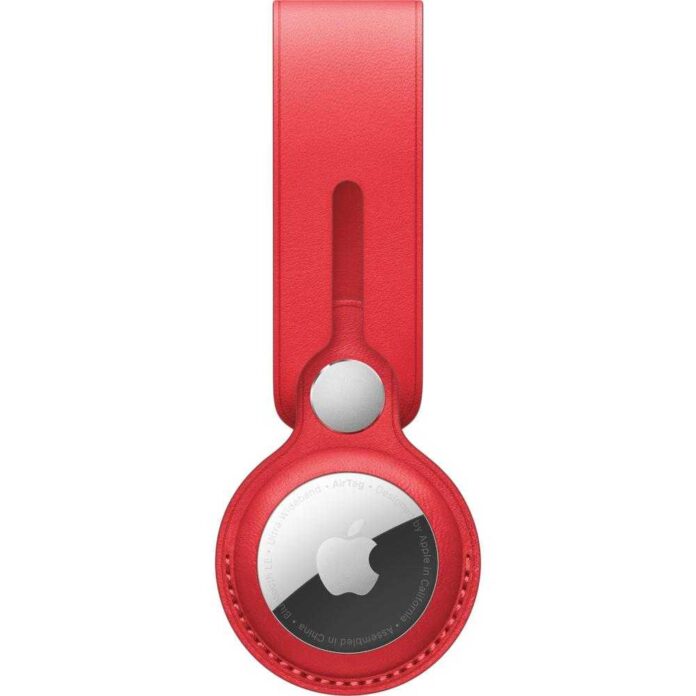 Apple AirTag Leather Loop, (PRODUCT)RED Apple AirTag Leather Loop, (PRODUCT)RED