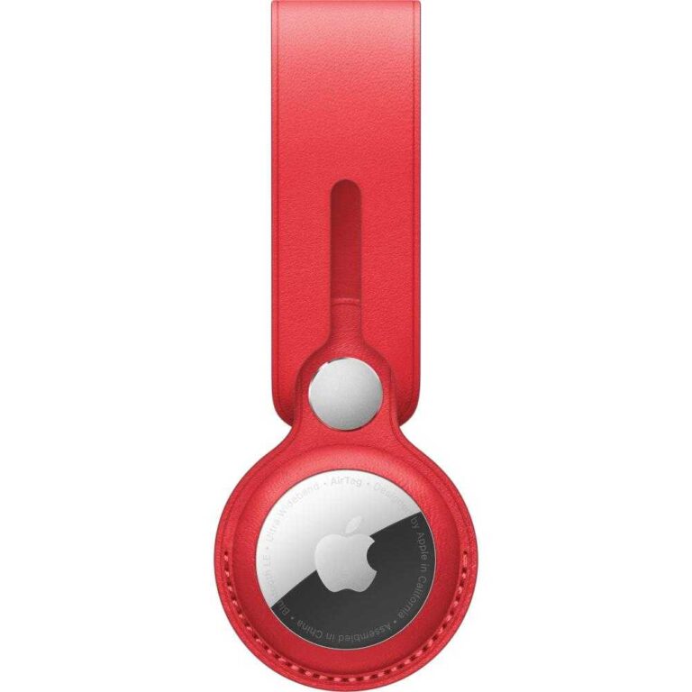 Apple AirTag Leather Loop, (PRODUCT)RED