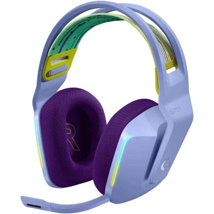 Casti gaming cu microfon Logitech G733, Wireless, Lightsync RGB, Lilac Casti gaming cu microfon Logitech G733, Wireless, Lightsync RGB, Lilac