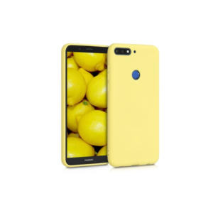 Husa pentru Huawei Y7 (2018)/Y7 Prime (2018), Silicon, Galben, 44823.49 Husa pentru Huawei Y7 (2018)/Y7 Prime (2018), Silicon, Galben, 44823.49