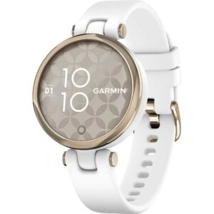 Smartwatch Garmin Lily, Cream Gold/White, Curea silicon Smartwatch Garmin Lily, Cream Gold/White, Curea silicon