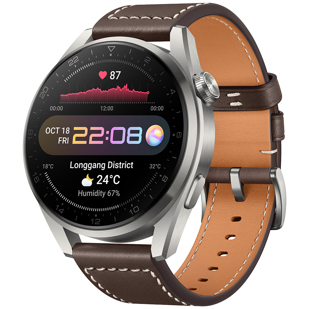 Smartwatch Huawei Watch 3 Pro, 48mm, Brown Leather Smartwatch Huawei Watch 3 Pro, 48mm, Brown Leather