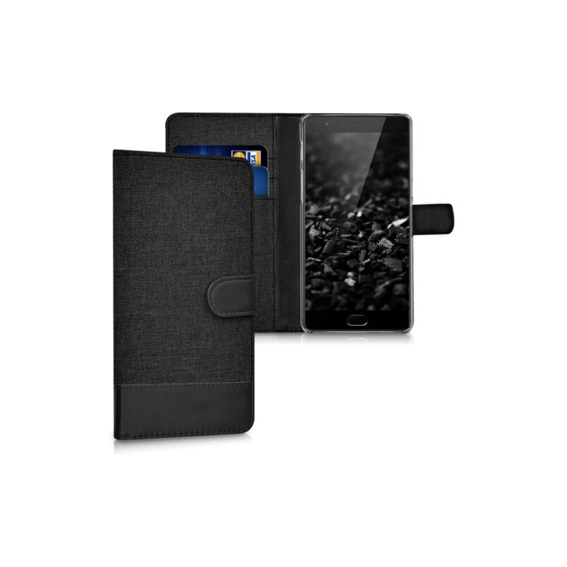 Husa pentru OnePlus 3, Textil, Negru, 38833.19 Husa pentru OnePlus 3, Textil, Negru, 38833.19