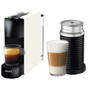 Espressor Nespresso Krups Essenza Mini + Aeroccino XN111110, 1450 W, 19 bar, 0.6 L, Alb Espressor Nespresso Krups Essenza Mini + Aeroccino XN111110, 1450 W, 19 bar, 0.6 L, Alb
