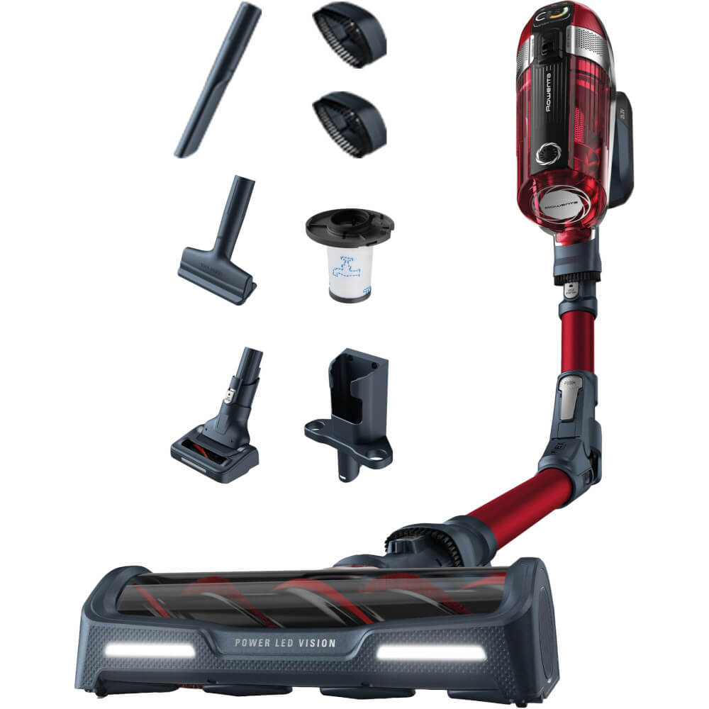 Aspirator vertical Rowenta X-Force Flex 11.60 RH9879WO, 0.9 L, 25.2 V, Functie Boost, Rosu Aspirator vertical Rowenta X-Force Flex 11.60 RH9879WO, 0.9 L, 25.2 V, Functie Boost, Rosu