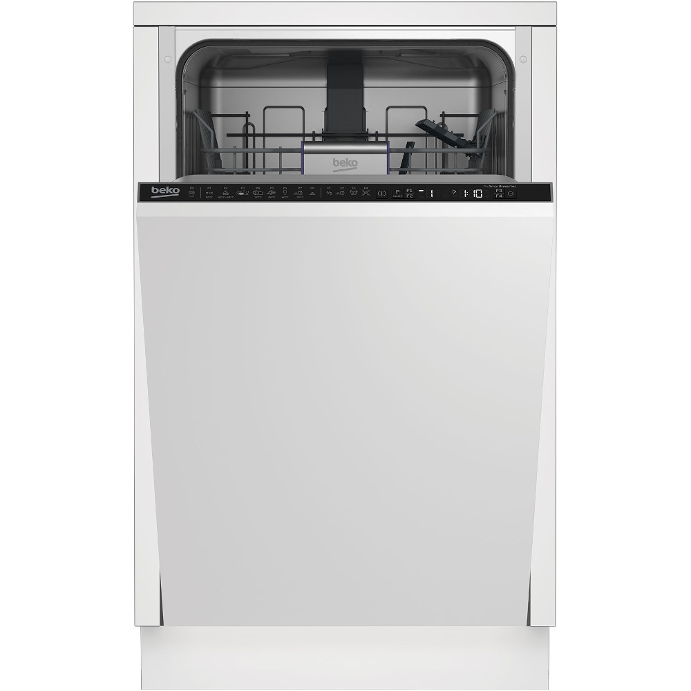 Masina de spalat vase slim incorporabila Beko DIS28023, 10 seturi, 8 programe, Flexible HalfLoad, Motor ProSmart Inverter, Clasa E Masina de spalat vase slim incorporabila Beko DIS28023, 10 seturi, 8 programe, Flexible HalfLoad, Motor ProSmart Inverter, Clasa E