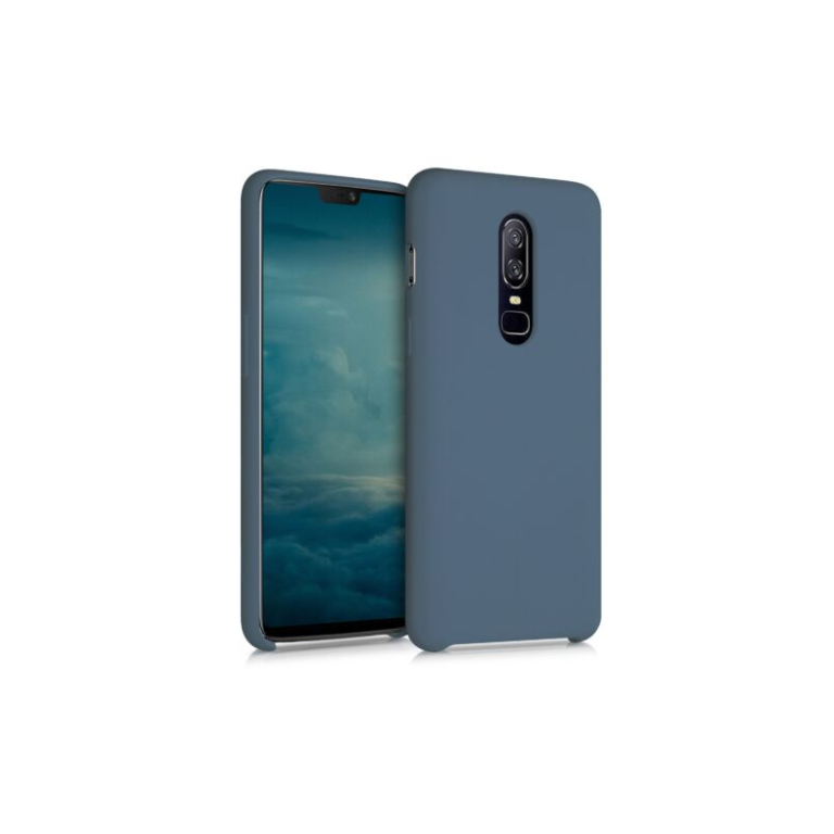 Husa pentru OnePlus 6, Silicon, Albastru, 46122.202