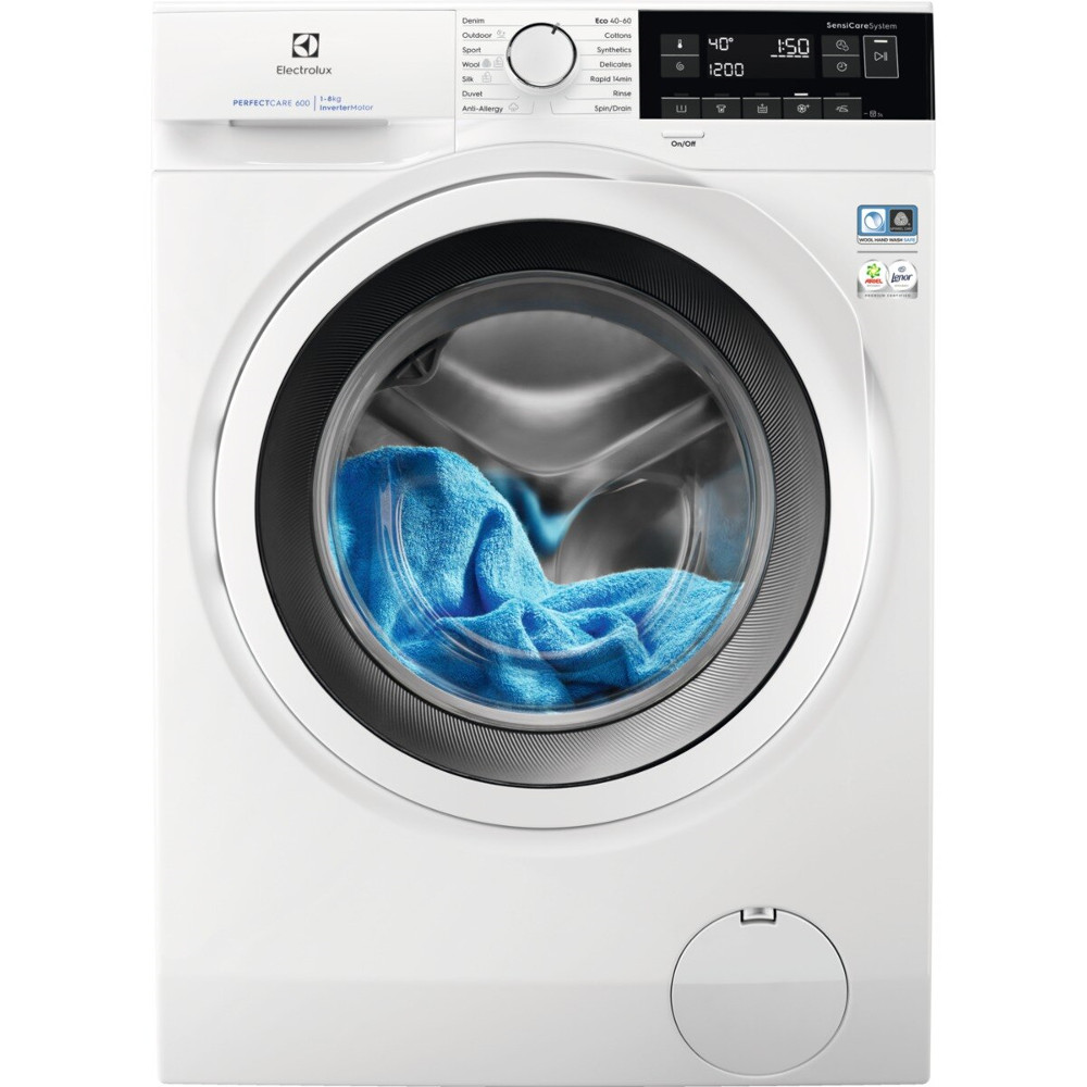 Masina de spalat rufe Electrolux EW6F348W, 1400 RPM, 8 kg, Sistemul SensiCare, Soft Plus, Clasa B Masina de spalat rufe Electrolux EW6F348W, 1400 RPM, 8 kg, Sistemul SensiCare, Soft Plus, Clasa B