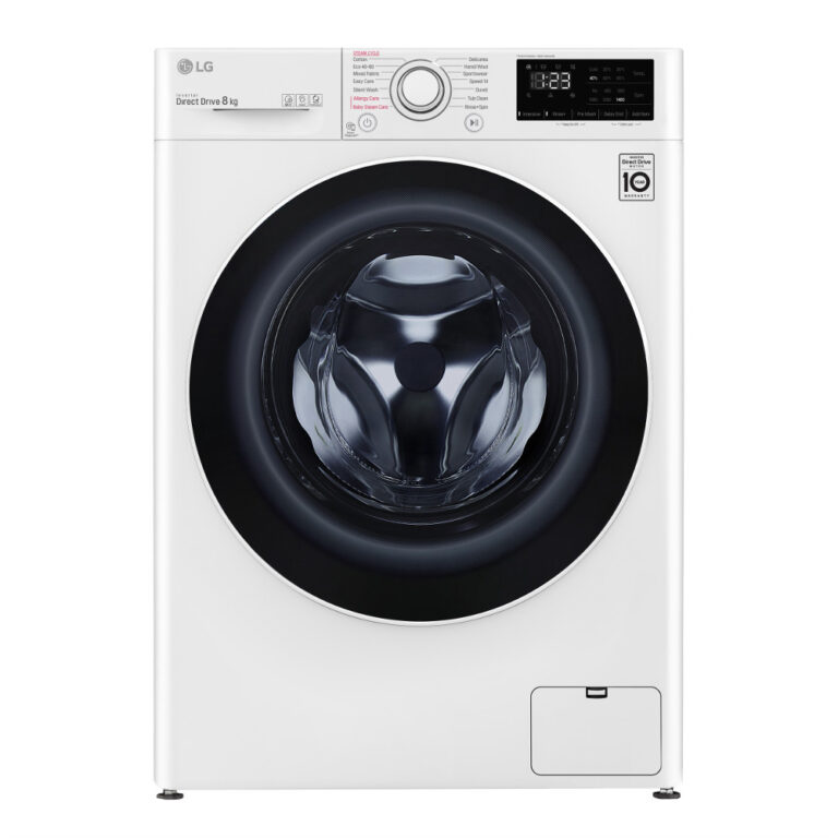 Masina de spalat rufe LG F4WV328S0E, 1400 RPM, 8 kg, Motor Inverter, Smart Diagnosis, Silent Wash, Baby Steam Care, Allergy Care, Clasa C