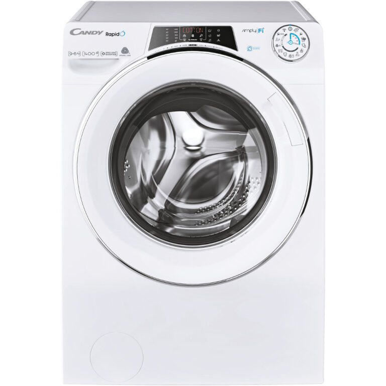 Masina de spalat rufe cu uscator Candy RapidO ROW4966DWMCE/1-S, 1400 RPM, 9 kg spalare, 6 kg uscare, Motor Inverter, Functia Kilo Detector, Conectivitate Wi-Fi + Bluetooth, Clasa A