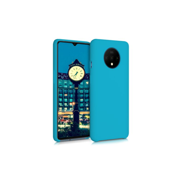 Husa pentru OnePlus 7T, Silicon, Albastru, 50403.205