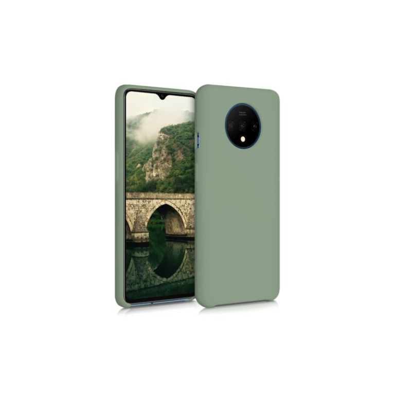 Husa pentru OnePlus 7T, Silicon, Verde, 50403.172
