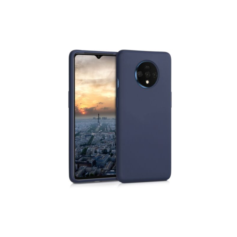 Husa pentru OnePlus 7T, Silicon, Albastru, 50403.116