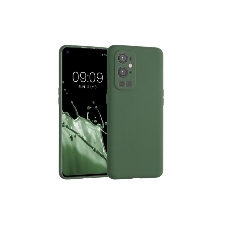 Husa pentru OnePlus 9 Pro, Silicon, Verde, 54427.80