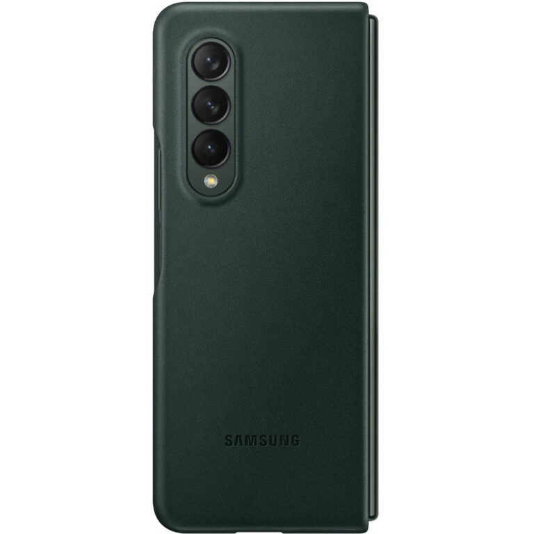 Husa de protectie Samsung Leather Cover pentru Galaxy Z Fold3, Green