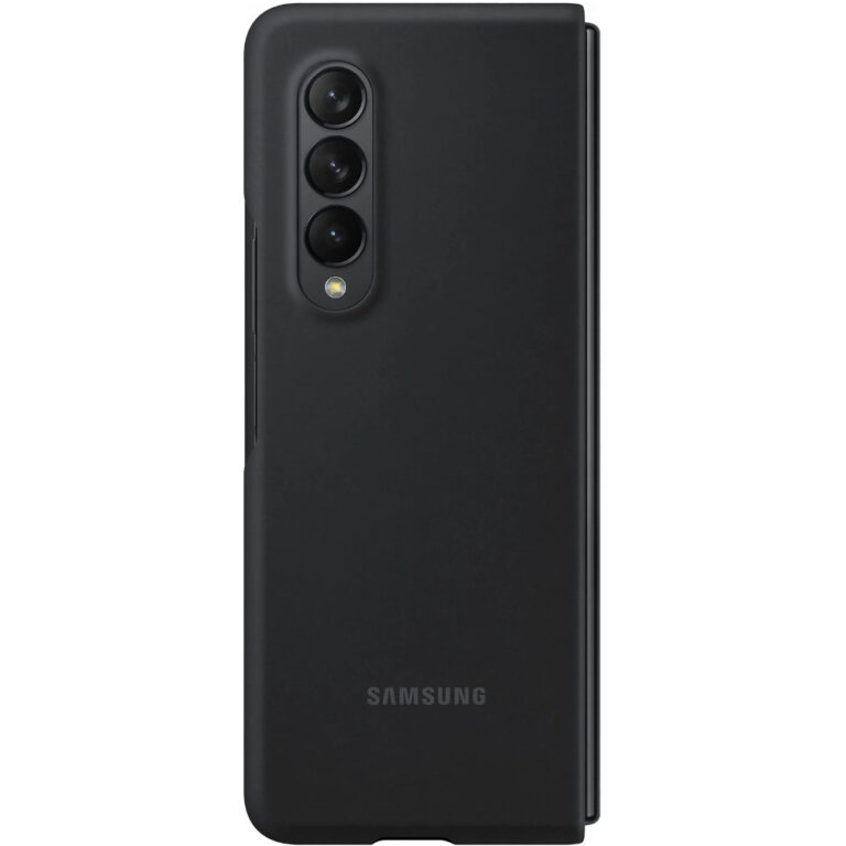 Husa de protectie Samsung Silicone Cover pentru Galaxy Z Fold3, Negru