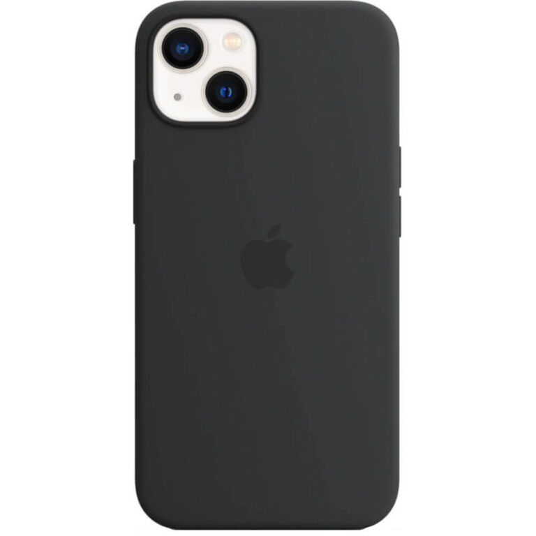 Husa de protectie Apple Silicone Case with MagSafe pentru iPhone 13, Midnight