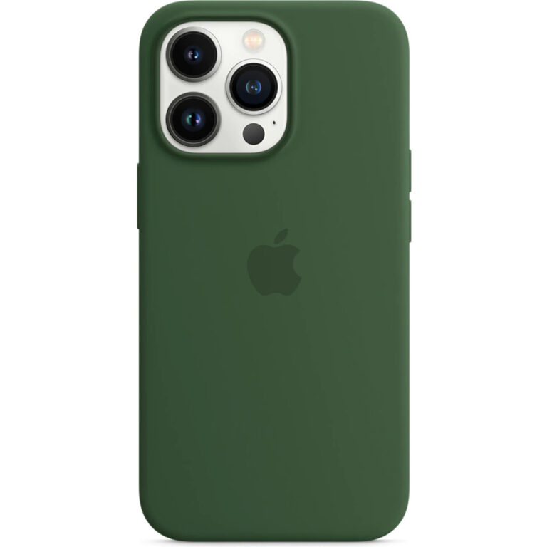 Husa de protectie Apple Silicone Case with MagSafe pentru iPhone 13 Pro, Clover