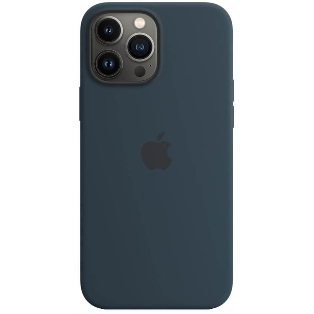 Husa de protectie Apple Silicone Case with MagSafe pentru iPhone 13 Pro Max, Abyss Blue Husa de protectie Apple Silicone Case with MagSafe pentru iPhone 13 Pro Max, Abyss Blue