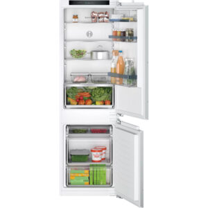 Combina frigorifica incorporabila Bosch KIV86VFE1, Low Frost, 267 l, EcoAirflow, Sertar VitaFresh, Iluminare LED, FreshSense, Clasa E Combina frigorifica incorporabila Bosch KIV86VFE1, Low Frost, 267 l, EcoAirflow, Sertar VitaFresh, Iluminare LED, FreshSense, Clasa E