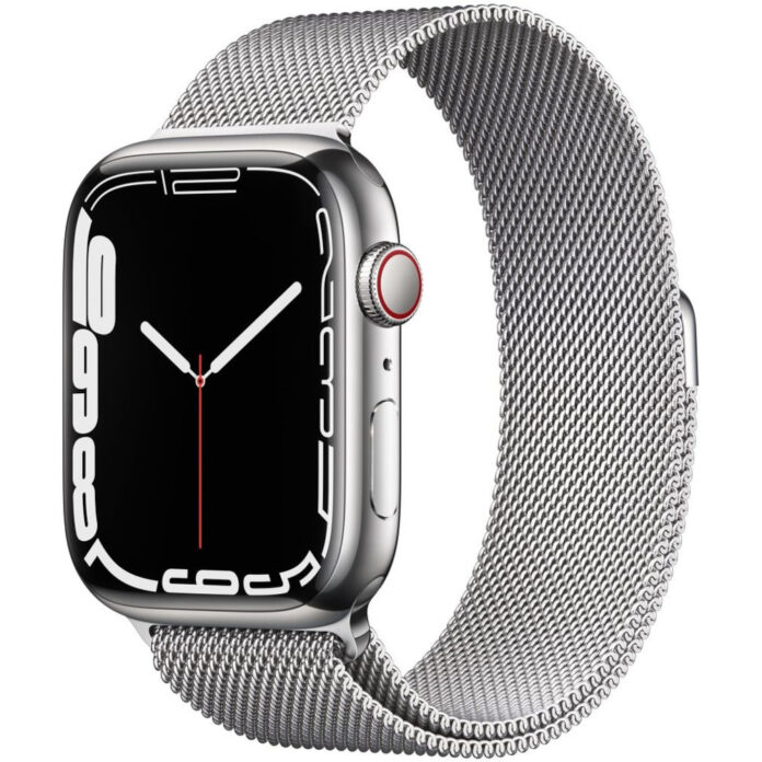 Apple Watch Series 7 GPS + Cellular, 41mm, Graphite Stainless Steel Case, Graphite Milanese Loop Apple Watch Series 7 GPS + Cellular, 41mm, Graphite Stainless Steel Case, Graphite Milanese Loop