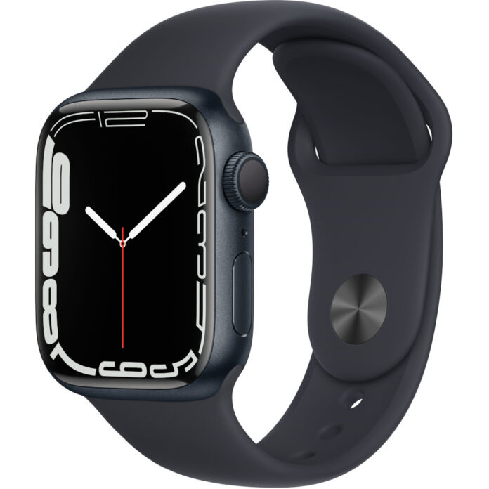Apple Watch Series 7 GPS, 41mm, Starlight Aluminium Case, Starlight Sport Band