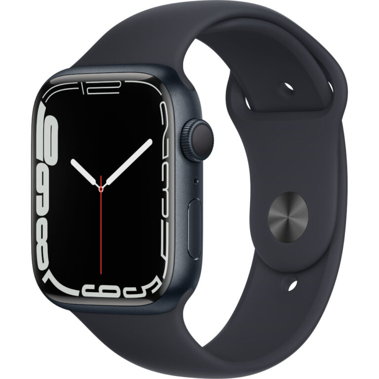 Apple Watch Series 7 GPS, 45mm, Starlight Aluminium Case, Starlight Sport Band