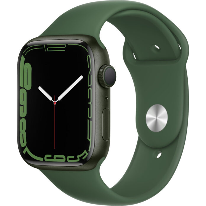 Apple Watch Series 7 GPS, 45mm, Green Aluminium Case, Clover Sport Band Apple Watch Series 7 GPS, 45mm, Green Aluminium Case, Clover Sport Band