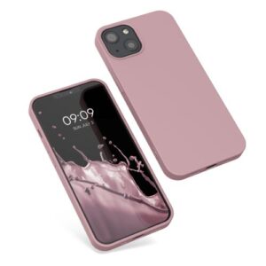 Husa Kwmobile pentru Apple iPhone 13, Silicon, Roz, 55948.193 Husa Kwmobile pentru Apple iPhone 13, Silicon, Roz, 55948.193