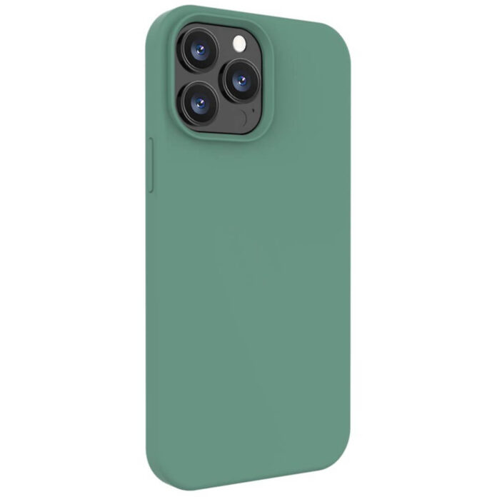 Husa de protectie Lemontti LHLSI13PFG, Liquid Silicon pentru iPhone 13 Pro, Verde