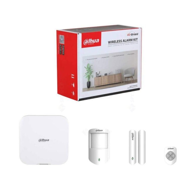 Kit Sistem de alarma wireless Dahua 150 zone, 868 MHz, detector PIR ART-ARC3800H-03-W2(868)