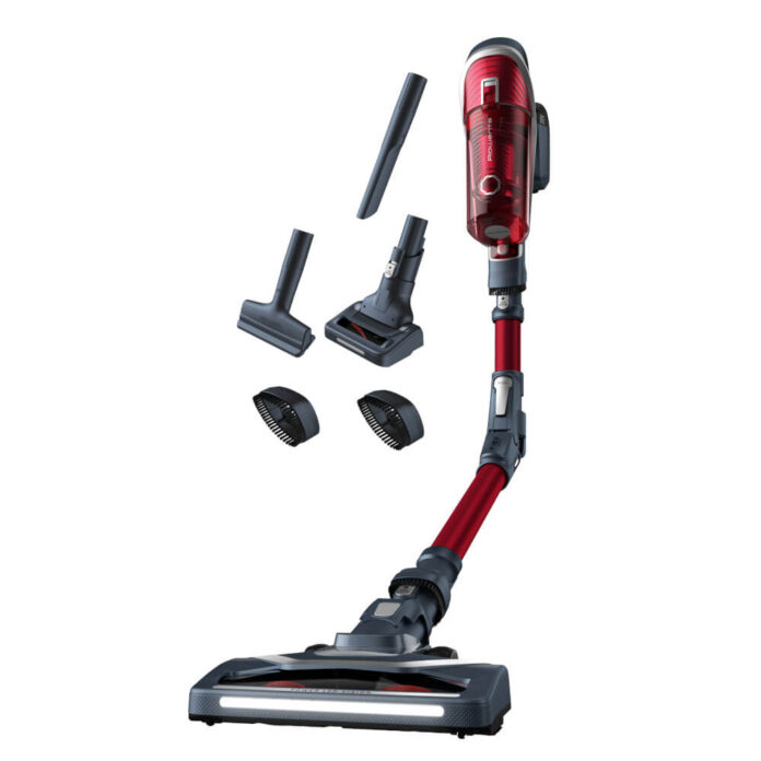 Aspiratorul vertical Rowenta X-Force Flex 8.60 Aqua RH9679WO, 0.55 L, 22 V, 185 W, Tehnologie ciclonica, Perie Mini Turbo, 2 viteze, Autonomie 35 min, Rosu/Gri Aspiratorul vertical Rowenta X-Force Flex 8.60 Aqua RH9679WO, 0.55 L, 22 V, 185 W, Tehnologie ciclonica, Perie Mini Turbo, 2 viteze, Autonomie 35 min, Rosu/Gri