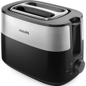 Prajitor de paine Philips HD2516/90, 830 W, 2 Fante variabile, Grilaj incalzire, 8 setari, Functie dezghetare, Tava firmituri detasabila, Negru Prajitor de paine Philips HD2516/90, 830 W, 2 Fante variabile, Grilaj incalzire, 8 setari, Functie dezghetare, Tava firmituri detasabila, Negru