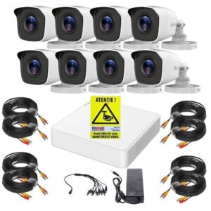 Sistem supraveghere Hilook, 8 camere 2MP Infrarosu 20m, DVR 8 canale 2MP, Accesorii montaj, Autocolant Rovision Sistem supraveghere Hilook, 8 camere 2MP Infrarosu 20m, DVR 8 canale 2MP, Accesorii montaj, Autocolant Rovision