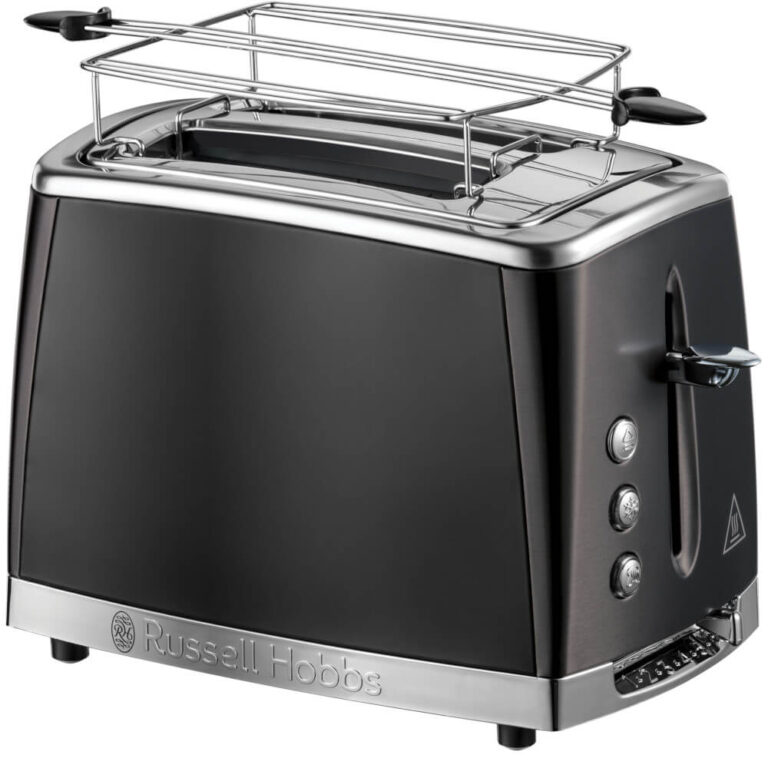 Prajitor de paine Russell Hobbs 26150-56, 1550 W, 2 felii,  Functie Lift and Look, Negru mat