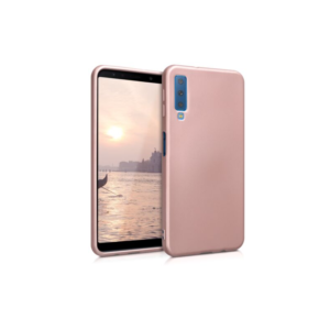 Husa pentru Samsung Galaxy A7 (2018), Silicon, Rose Gold, 46421.31 Husa pentru Samsung Galaxy A7 (2018), Silicon, Rose Gold, 46421.31