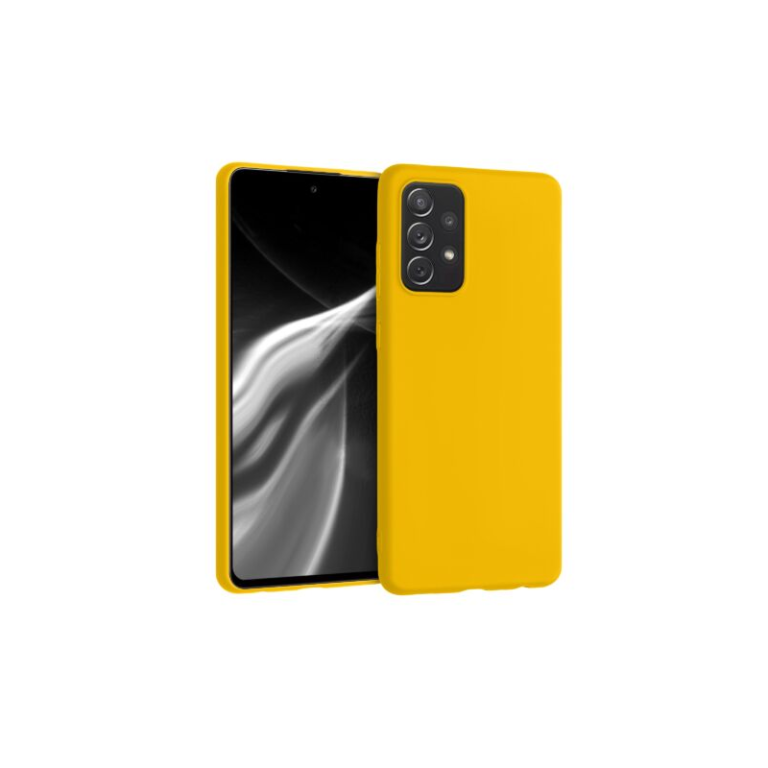 Husa pentru Samsung Galaxy A72, Silicon, Galben, 54358.143