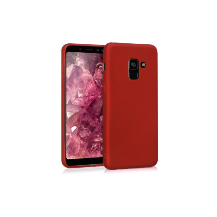 Husa pentru Samsung Galaxy A8 (2018), Silicon, Rosu, 45634.36 Husa pentru Samsung Galaxy A8 (2018), Silicon, Rosu, 45634.36