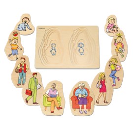 Puzzle stratificat Bunica si Bunicul Puzzle stratificat Bunica si Bunicul