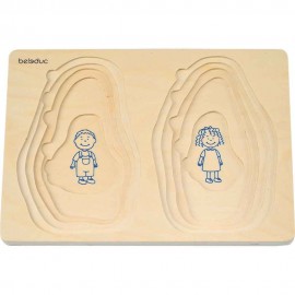 Puzzle stratificat Bunica si Bunicul Puzzle stratificat Bunica si Bunicul