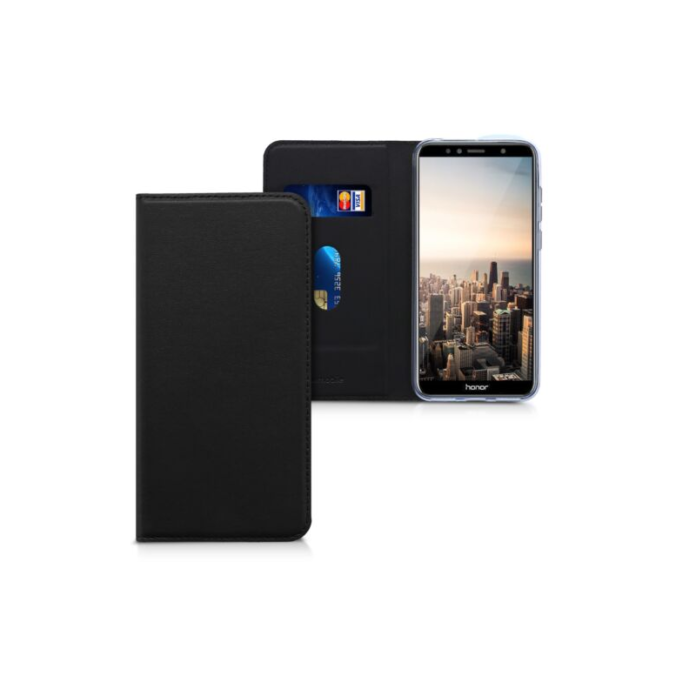 Husa pentru Huawei Honor 7A, Piele ecologica, Negru, 44826.01 Husa pentru Huawei Honor 7A, Piele ecologica, Negru, 44826.01