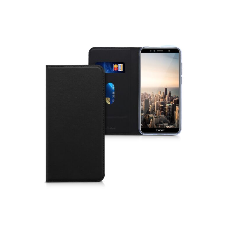 Husa pentru Huawei Honor 7A, Piele ecologica, Negru, 44826.01 Husa pentru Huawei Honor 7A, Piele ecologica, Negru, 44826.01