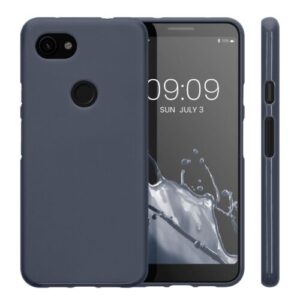 Husa Kwmobile pentru Google Pixel 3a, Silicon, Albastru, 47590.186 Husa Kwmobile pentru Google Pixel 3a, Silicon, Albastru, 47590.186