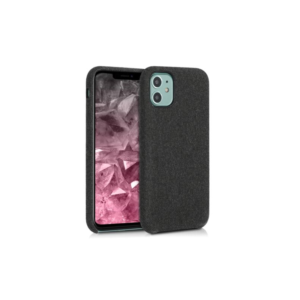 Husa pentru Apple iPhone 11, Textil, Negru, 49805.01 Husa pentru Apple iPhone 11, Textil, Negru, 49805.01
