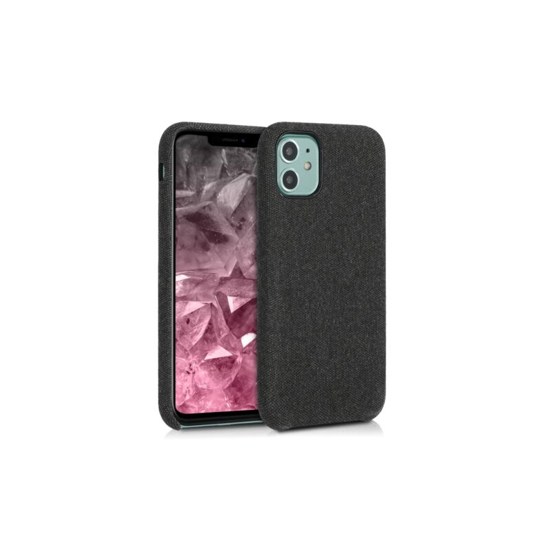 Husa pentru Apple iPhone 11, Textil, Negru, 49805.01 Husa pentru Apple iPhone 11, Textil, Negru, 49805.01