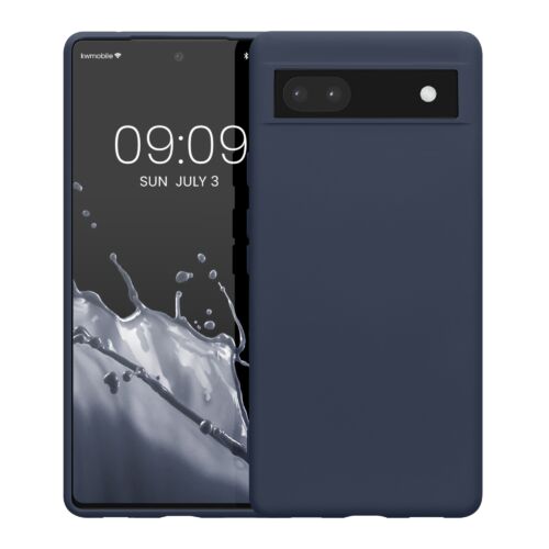 Husa Kwmobile pentru Google Pixel 6a, Silicon, Albastru, 58053.186